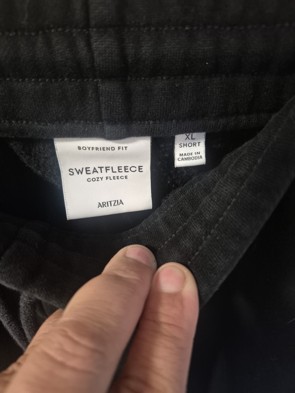 Aritizia Womens Black Wide Leg Sweatpants - Picture 3 of 4